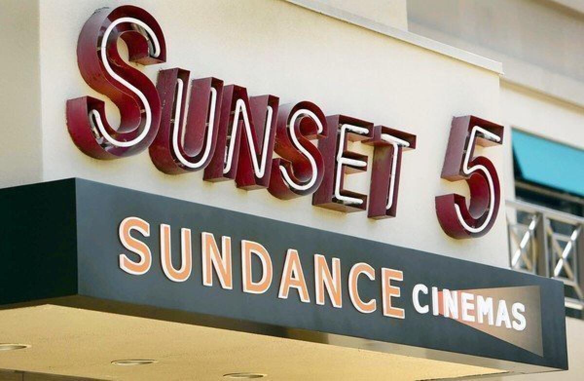 The sign above the door of the new Sundance Cinemas located in West Hollywood.