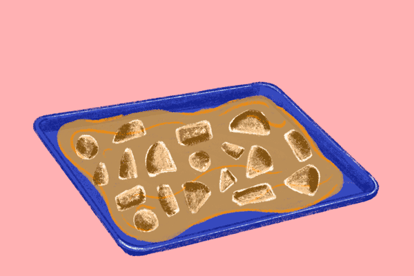 Illustration for "How to boil water" series; potatoes