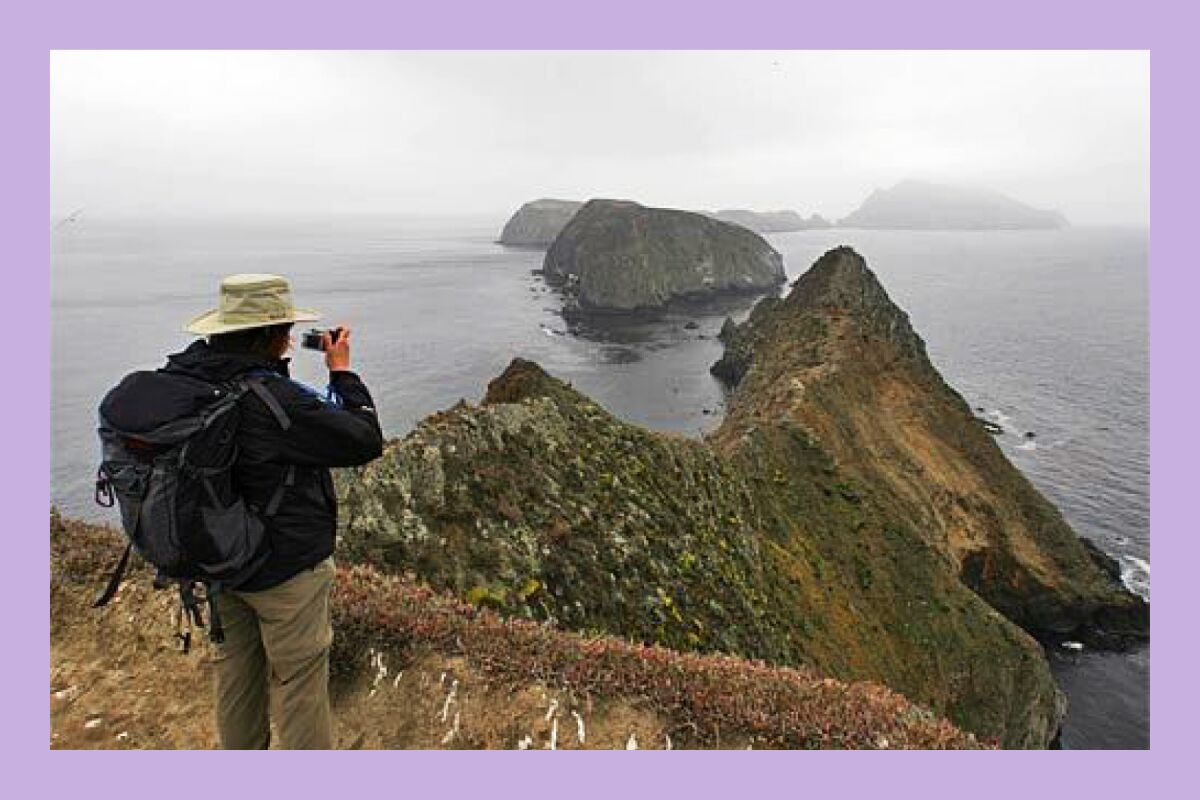 Boats aren't operating to Anacapa Island (shown here) or anywhere in Channel Islands National Park right now.