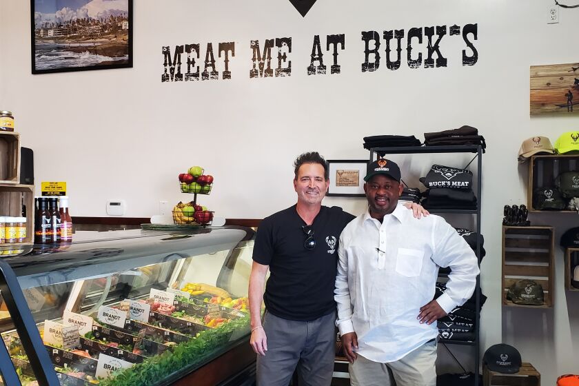 Buck's Meat Market owners Steve Horowitz and Dwayne Gale look to provide meats for the local community.
