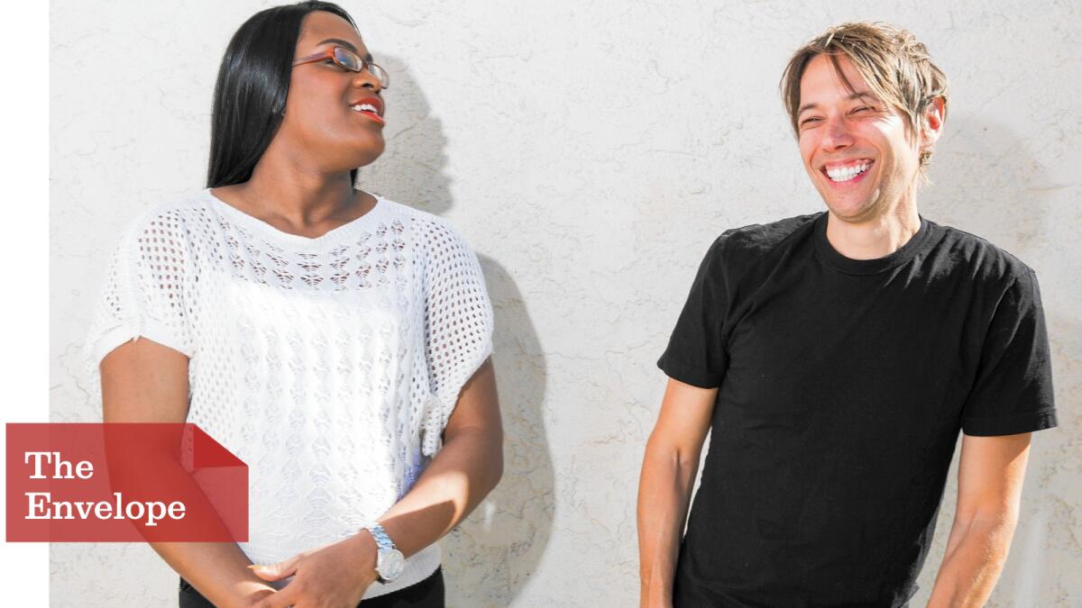 Actress Mya Taylor and “Tangerine” director Sean Baker are soaking in the buzz about their iPhone-shot film.