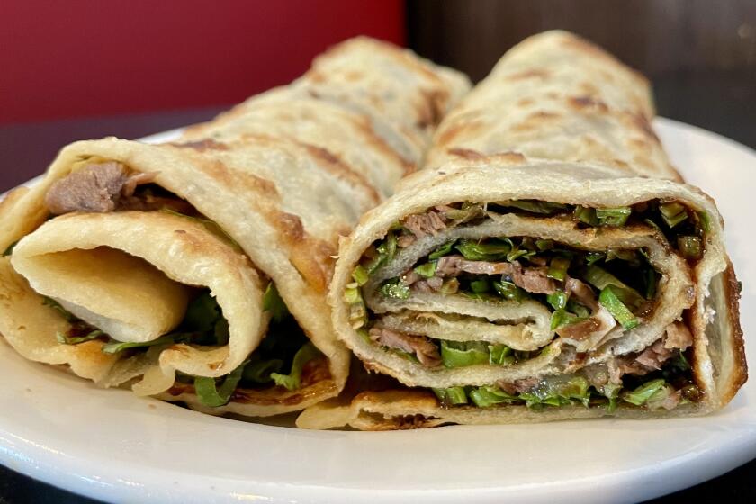 101 Noodle Express in Alhambra is known for its beef roll. 