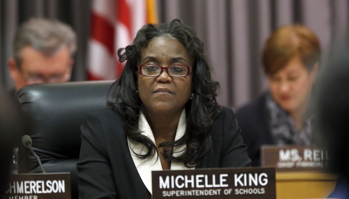 LAUSD superintendent Michelle King. (Los Angeles Times)