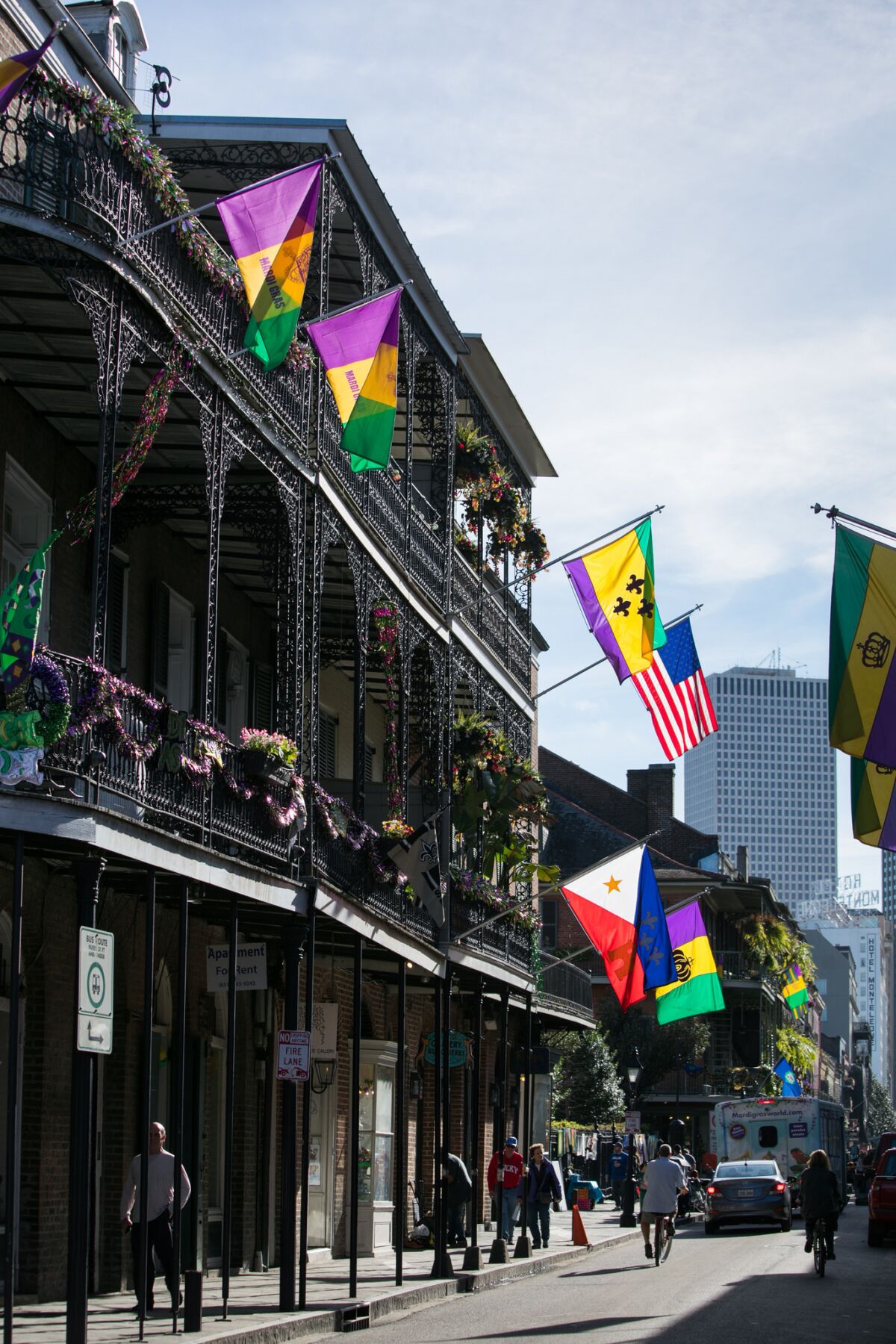 The historic French Quarter of New Orleans in 2017.