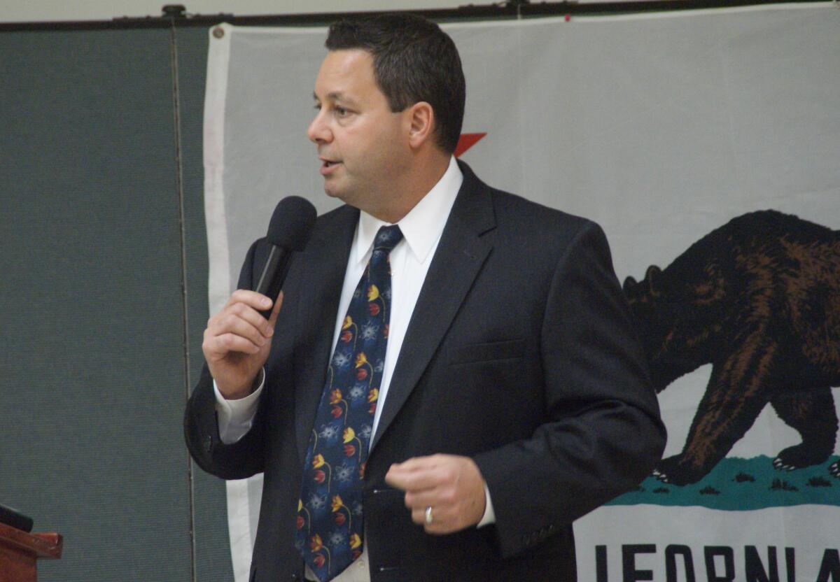 Then-Assemblyman Allan Mansoor in 2014. He has filed paperwork indicating he plans to seek one of the three Costa Mesa City Council seats available in November's election.