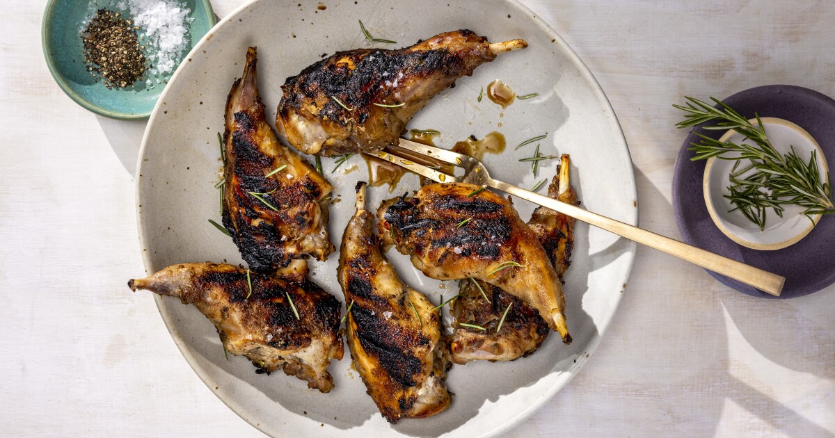 Grilled Rabbit Legs Recipe - Los Angeles Times