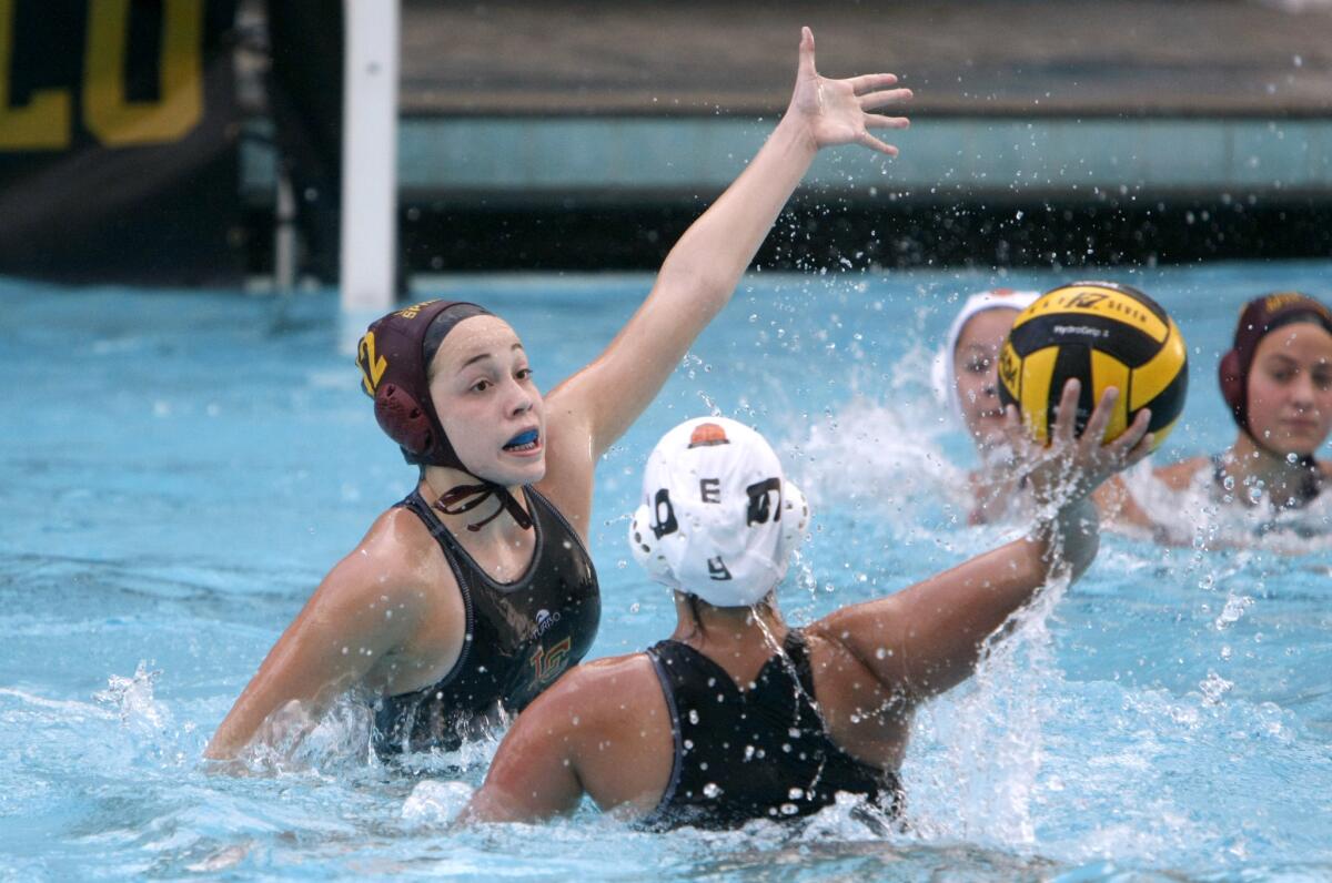 Tess Fundter is a key returner this season for the La Cañada High girls’ water polo team.