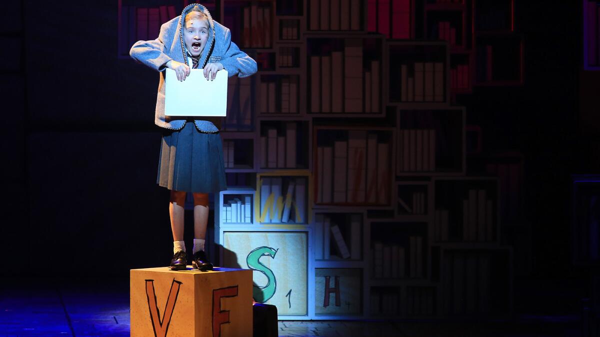 A love of reading makes all the difference for Matilda, adorably played by Mabel Tyler, one of three actors who alternate the title role.