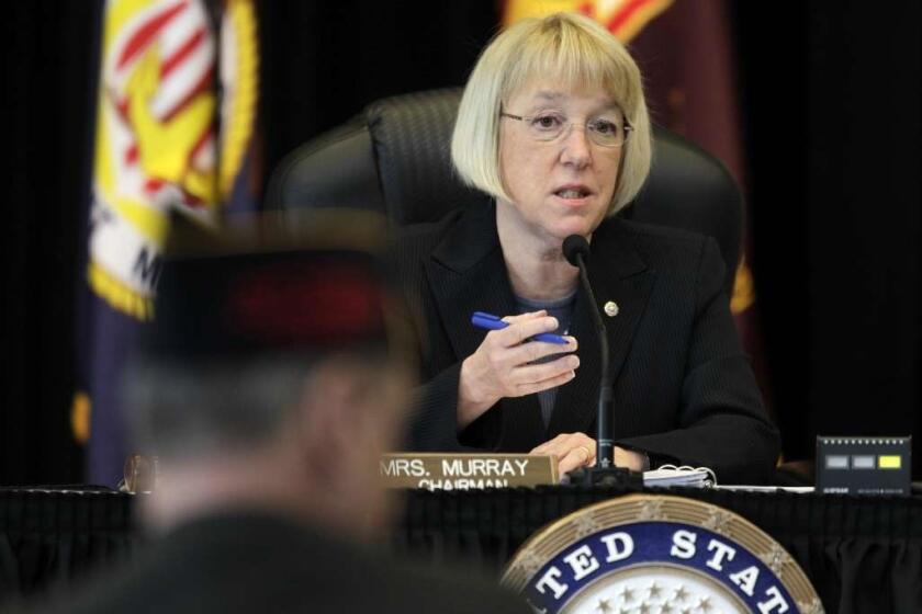 Sen. Patty Murray (D-Wash.) presides at a 2012 hearing in Tacoma, Wash.