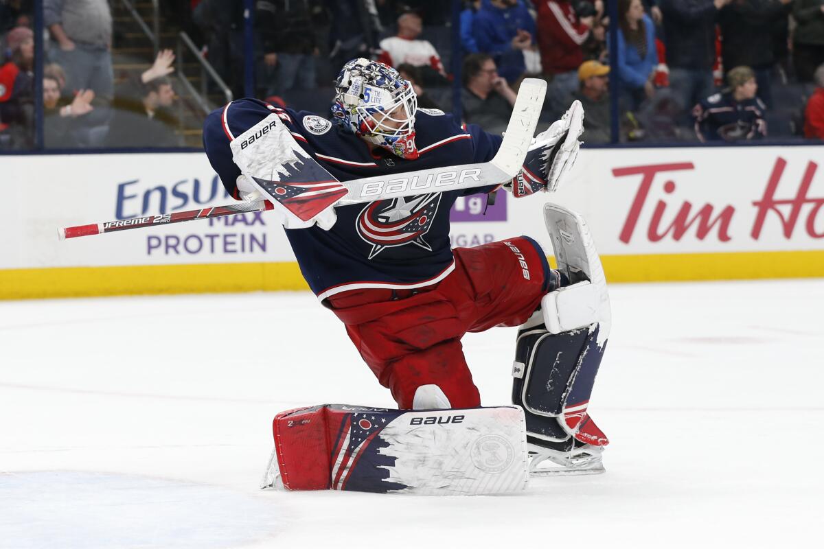 Blue Jackets shut out by Red Wings