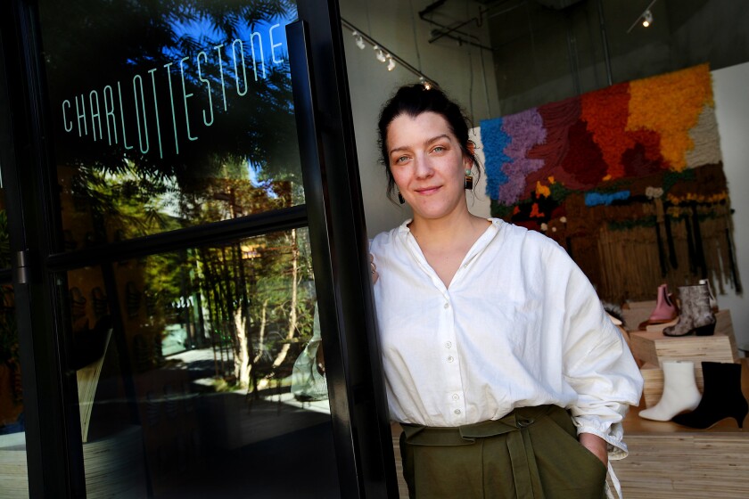Charlotte Stone, a Ventura-based woman's footwear designer whose fans include Brie Larson and Solange, has a pop-up store at Platform in Culver City through April. She plans to open a permanent boutique later this spring in downtown L.A.