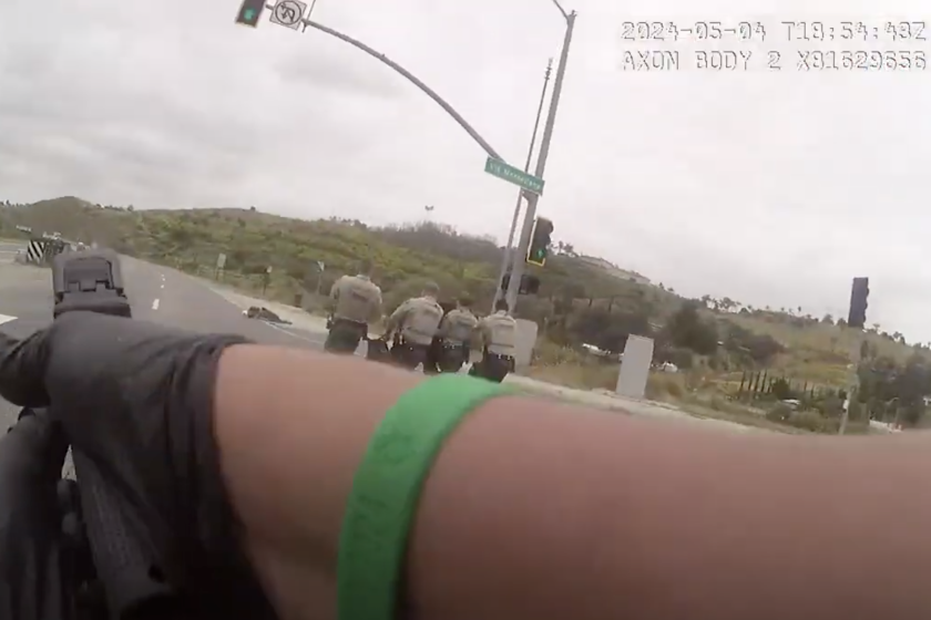 Body-worn camera footage from Deputy Jorge Chavez shows him approach Patrick Wendell Lowell after shooting him