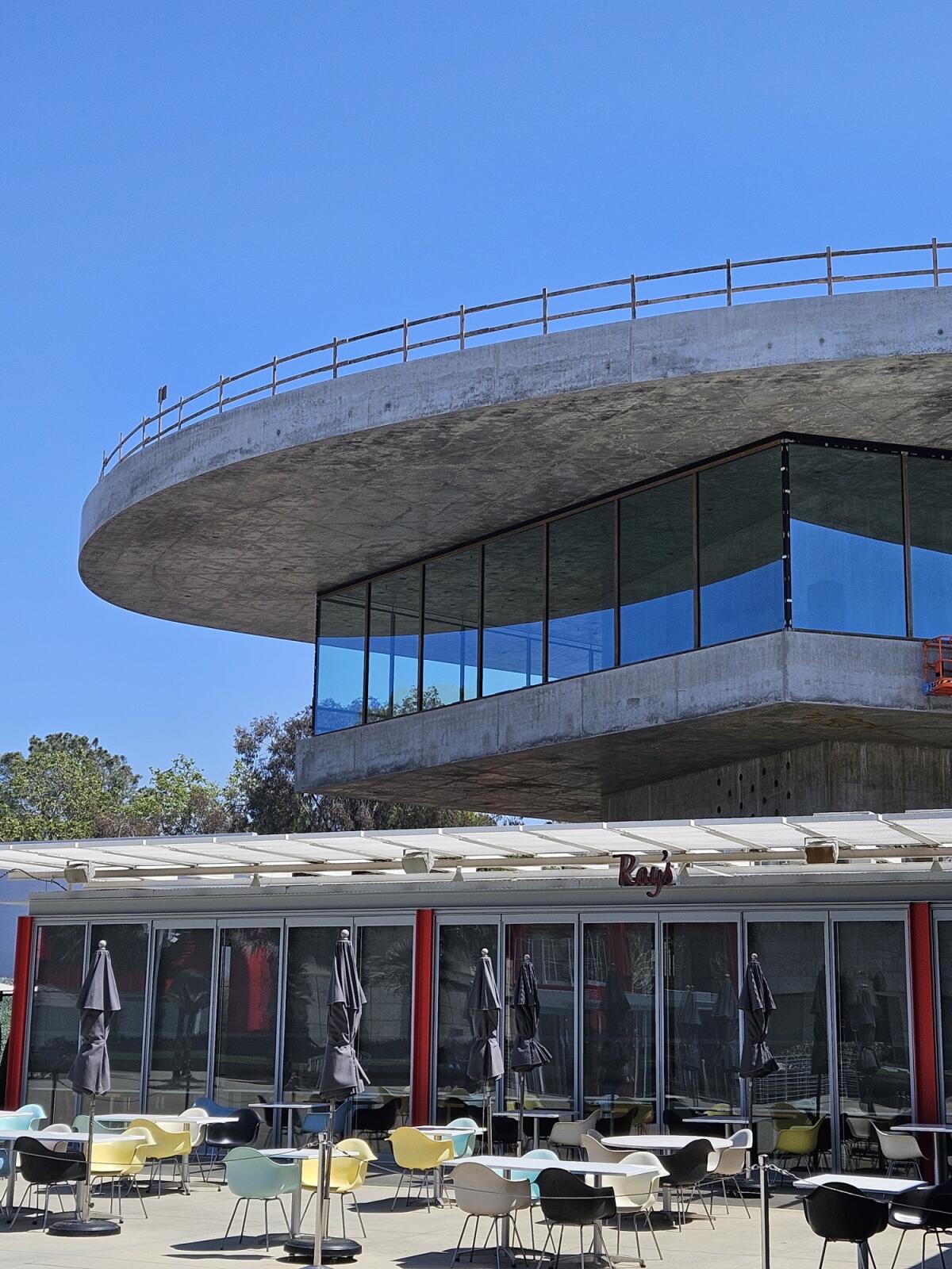 A new building for the permanent collection is under construction at the Los Angeles County Museum of Art.