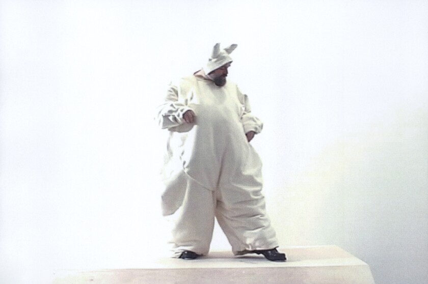 A video still from Nayland Blake’s “Starting Over,” 2000.