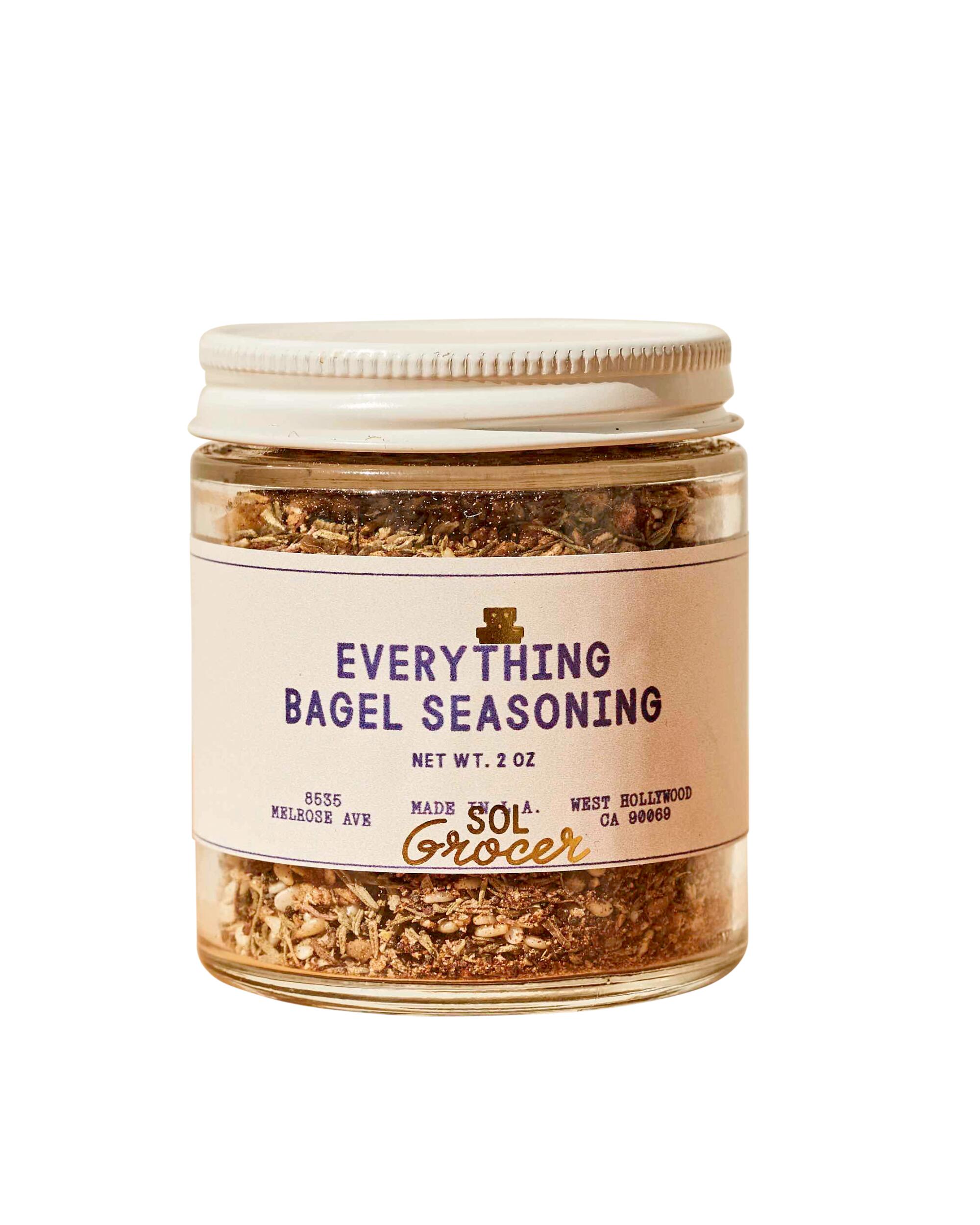 Everything bagel seasoning and chile sauce from Strings of Life