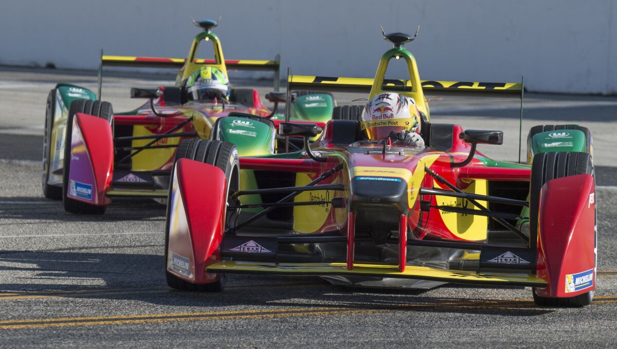 Formula E racing in Long Beach in 2015