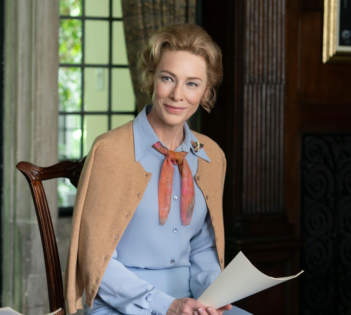 Cate Blanchett as Phyllis Schlafly on Mrs. America.