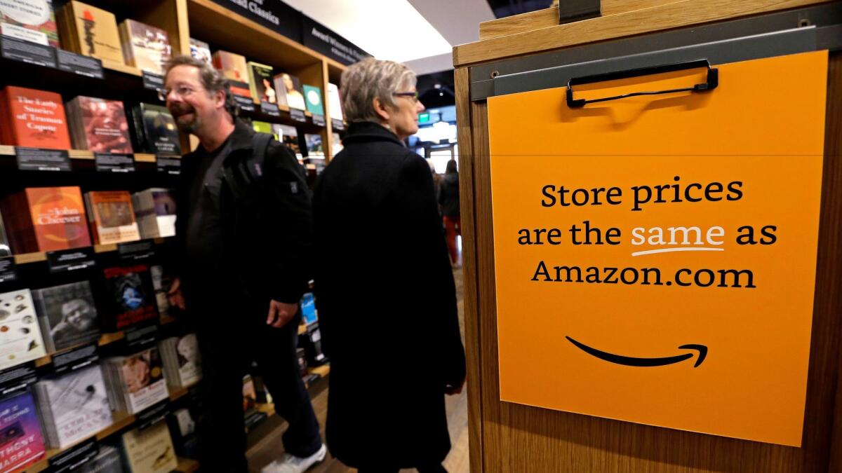 Amazon Books' brick-and-mortar store in Seattle. One will soon be popping up near the Empire State Building in New York City.