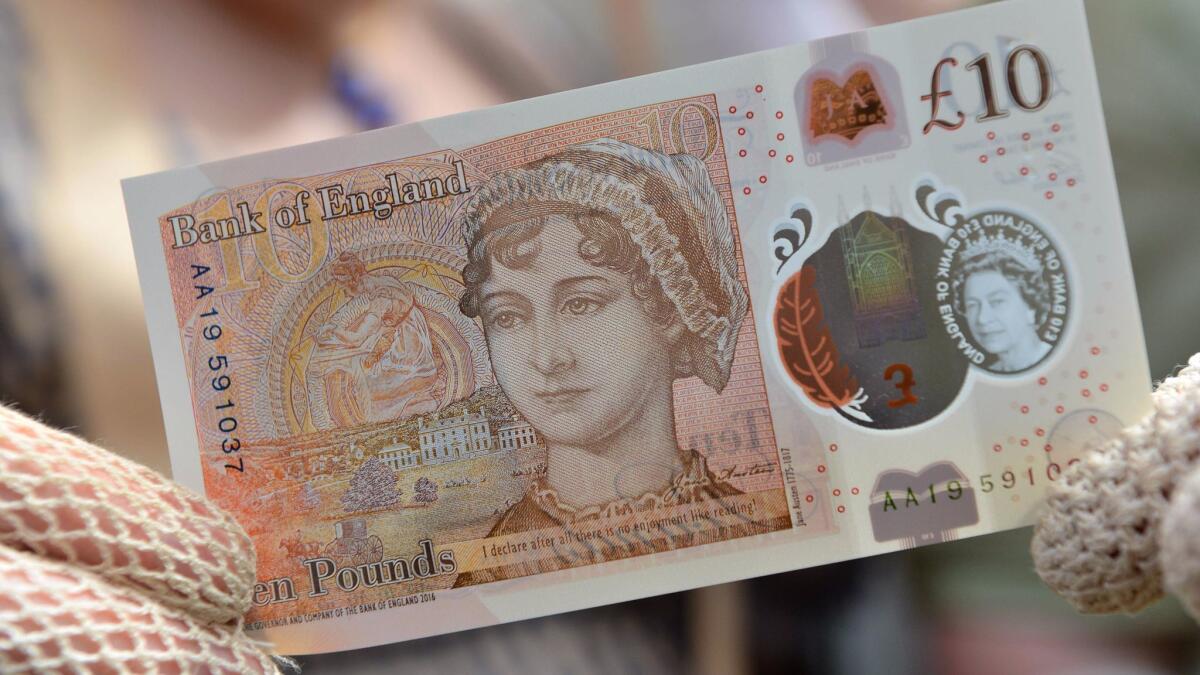 Jane Austen on the forthcoming 10 pound note.