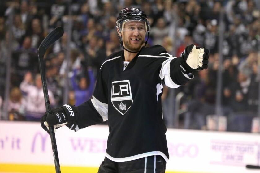 Jeff Carter has scored five goals for the Kings this season.