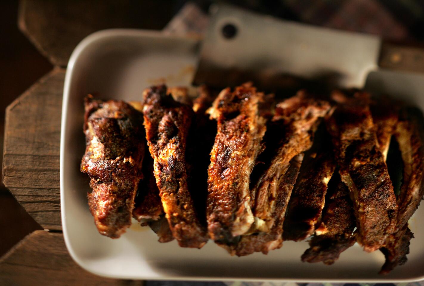 You won't need an outdoor pit: These ribs are made indoors. Click here for the recipe.
