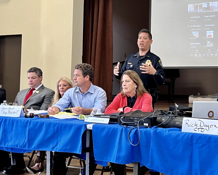 San Diego police Lt. Rick Aguilar says officers are still working overtime on a series of burglaries.