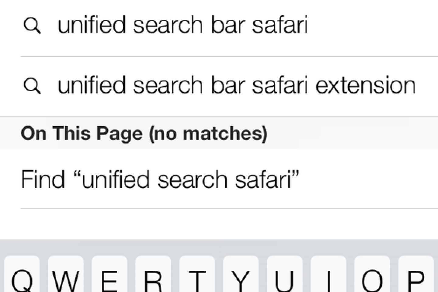 Safari's Unified Smart Search Field