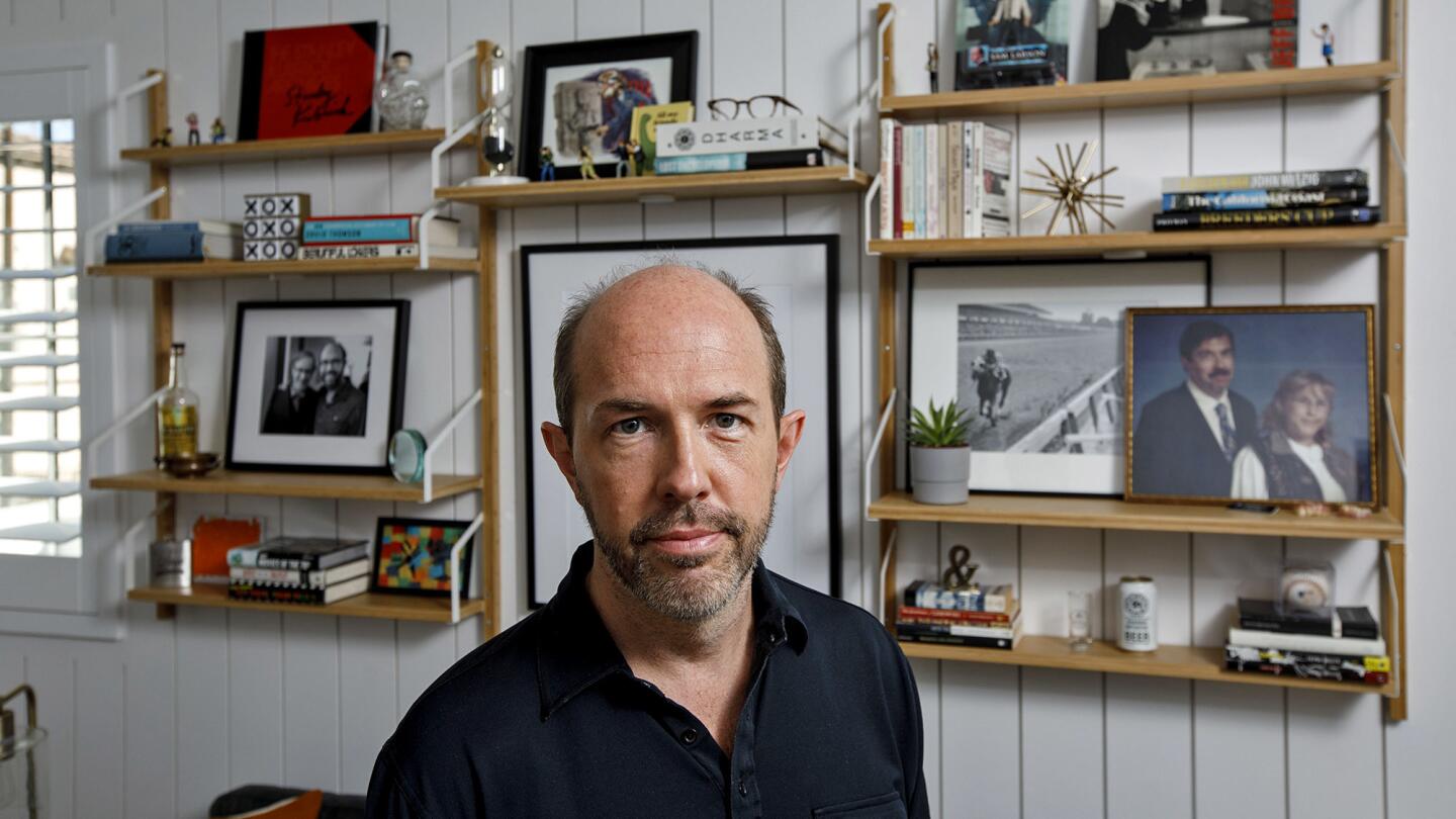 Eric Lange in the favorite room of his Sherman Oaks home.