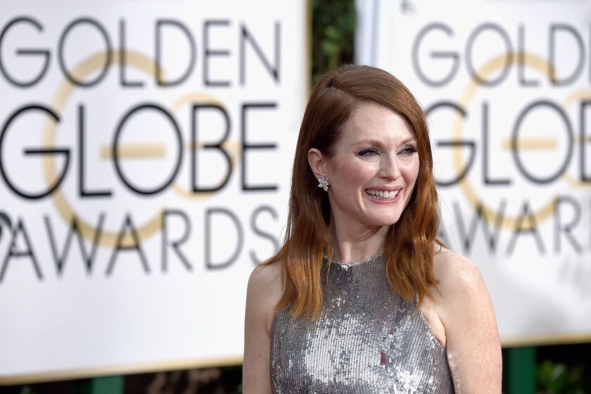 Actress Julianne Moore created fashion frenzy in a custom Givenchy gown at the Golden Globes on Sunday.