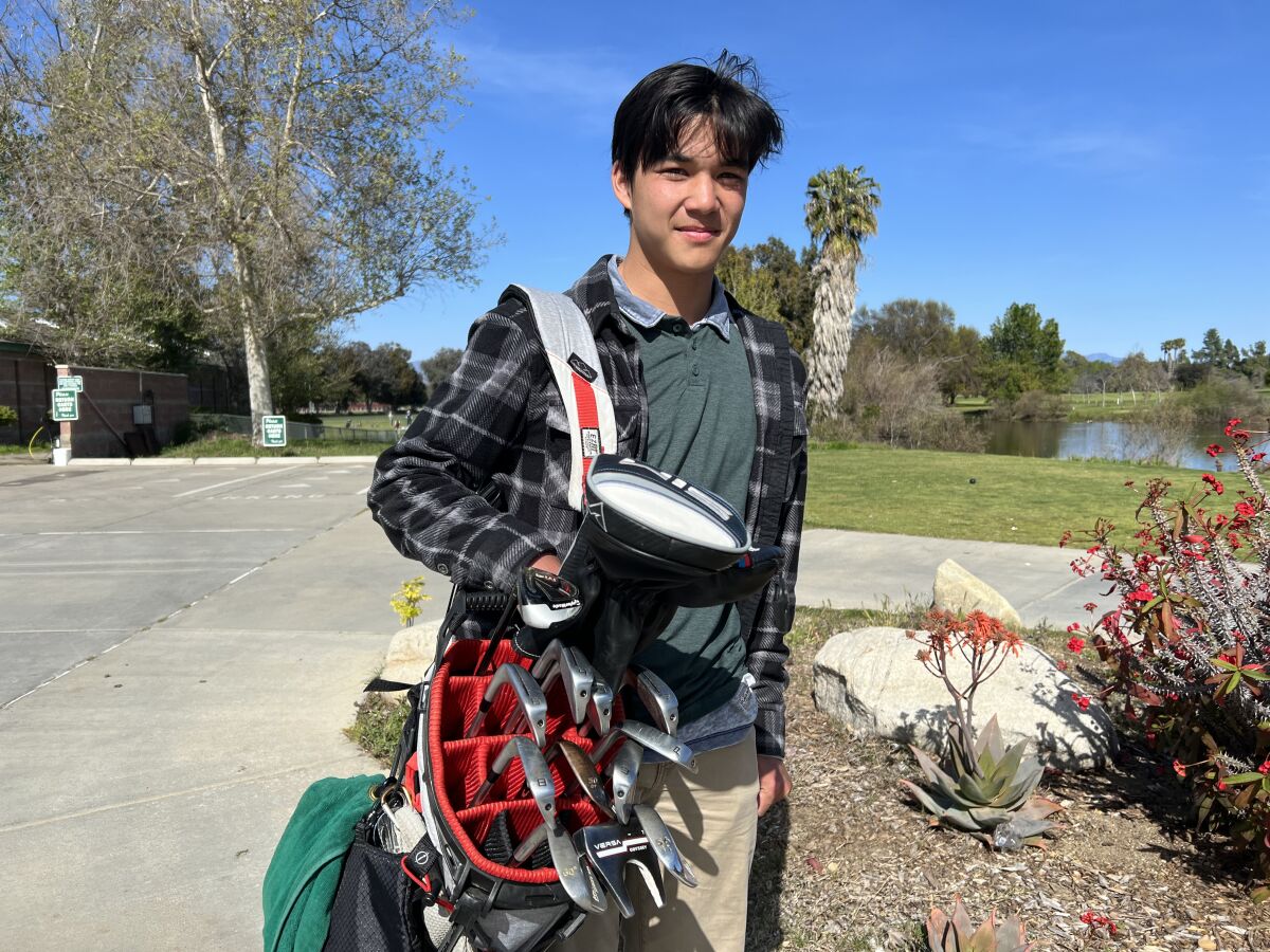 Junior Turner Osswald of El Camino Real is the defending City Section golf champion.