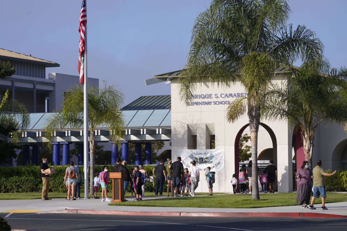 Chula Vista School District's Enrique S. Camarena Elementary School on July 21, 2021.