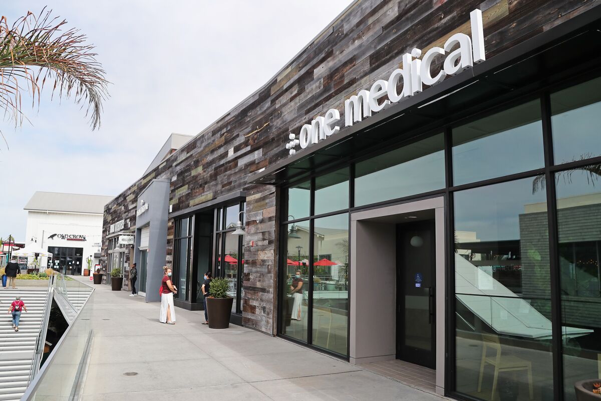 One Medical, a primary care provider, has an office at Pacific City in Huntington Beach.