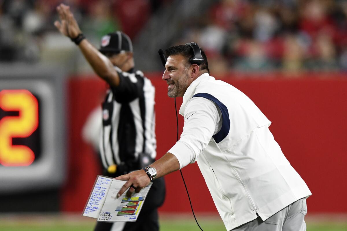 Titans coach Mike Vrabel tests positive for COVID-19 - The San