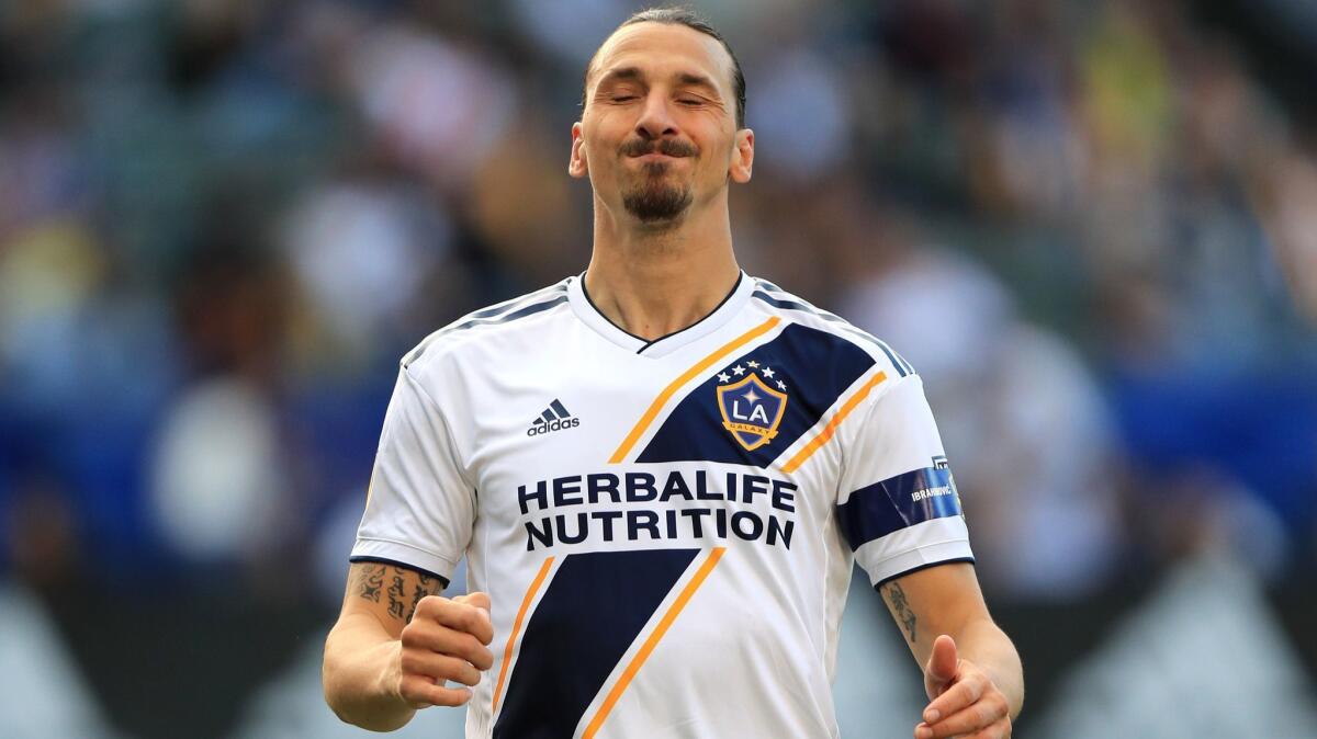 Galaxy star Zlatan Ibrahimovic suspended for two games by MLS - Los Angeles  Times