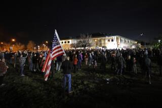 Santee, CA - January 18: People attend a rally for women's and girl's rights at the Cameron Family YMCA in Santee on Wednesday, January 18, 2023. People rallied to protest laws and the YMCA after a trans person walked around naked in the women's bathroom where a teenager was at the YMCA. (K.C. Alfred / The San Diego Union-Tribune)