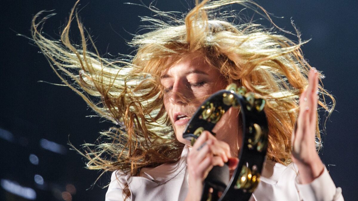 Florence and the Machine at the 2015 edition of the Coachella Valley Music and Arts Festival.