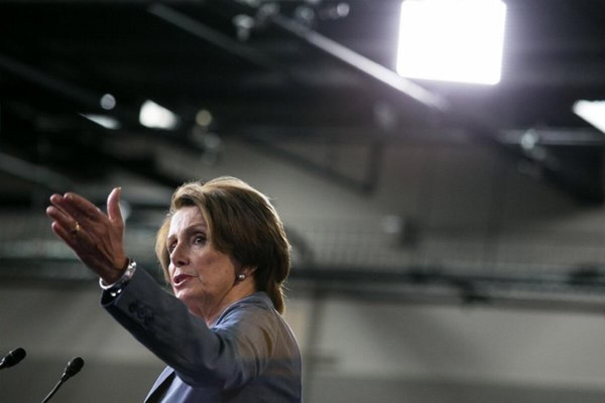 House Minority Leader Nancy Pelosi (D-San Francisco). One of the victors?