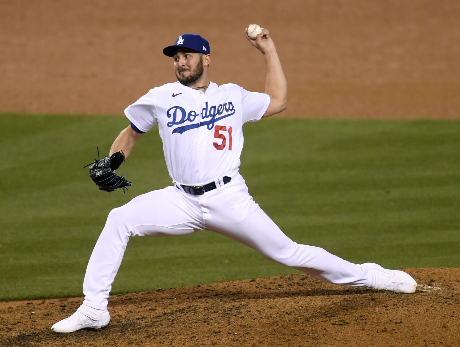LOS ANGELES, CA - MAY 29: Los Angeles Dodgers relief pitcher