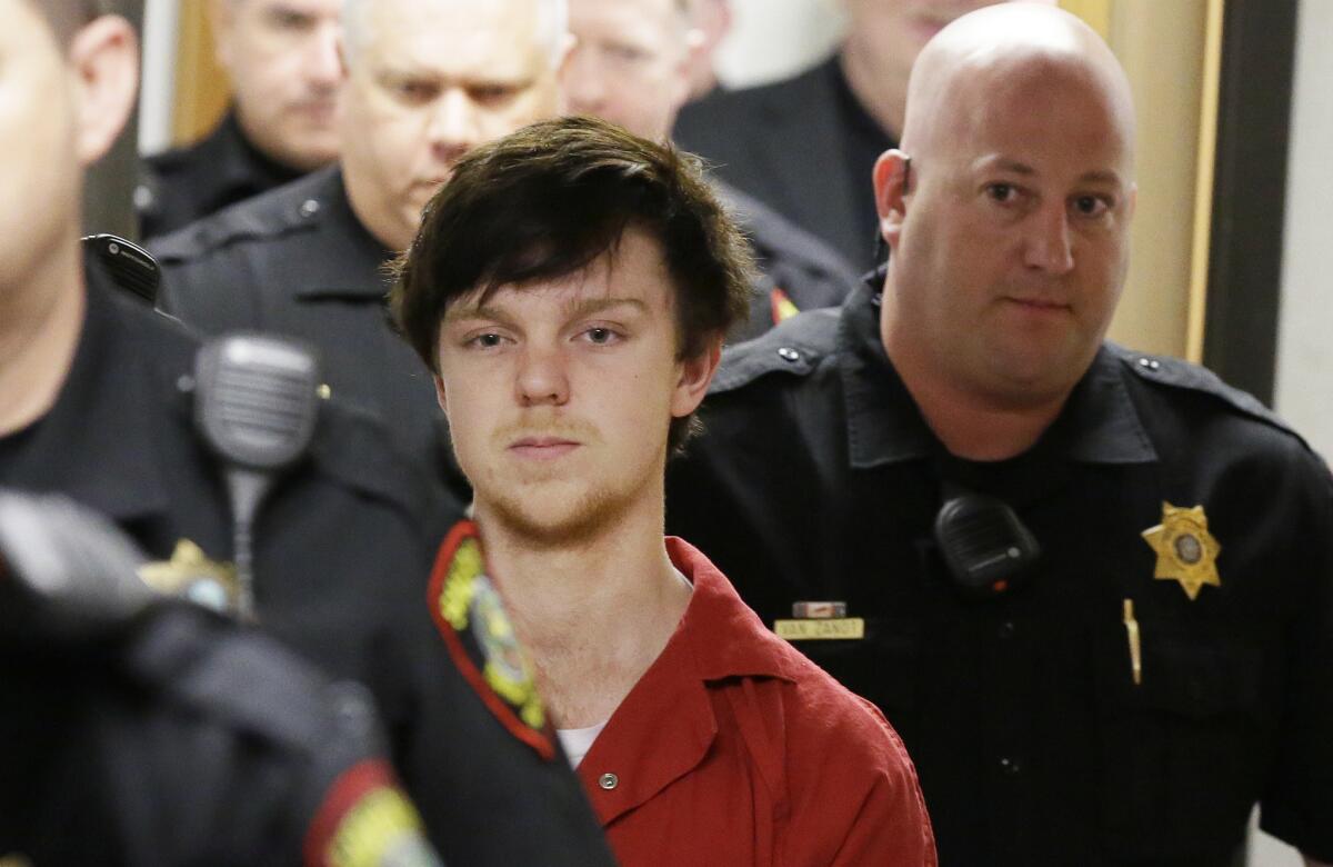 Ethan Couch in court in Texas last month.