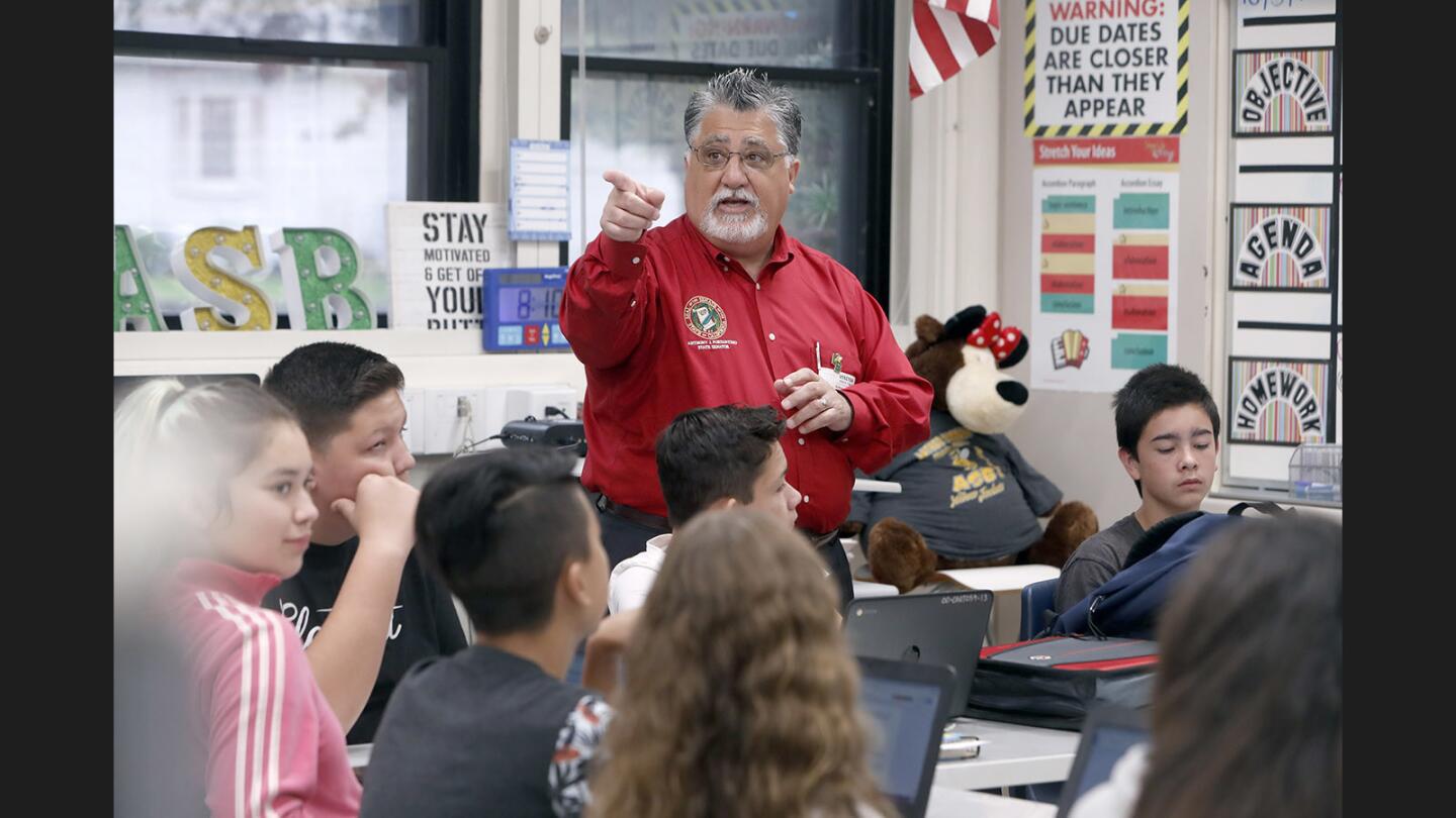 Photo Gallery: Words of Wisdom and more during visit by Senator Portantino for Luther Middle School students