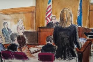 In this courtroom sketch, a witness weeps as she testifies during the Harvey Weinstein trial, Friday, Jan. 31, 2020, in New York. A key accuser in Weinstein's trial testified Friday that he trapped her in a New York hotel room, angrily ordered her to undress and raped her, but that she stayed in contact with him because "his ego was so fragile" and she wanted to be seen as naive. (Elizabeth Williams via AP)