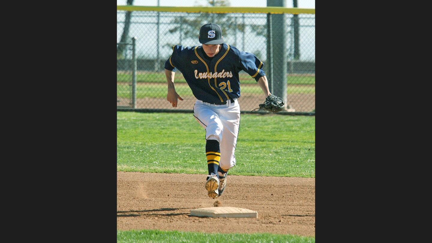 Photo Gallery: St. Monica Academy vs. New Roads baseball