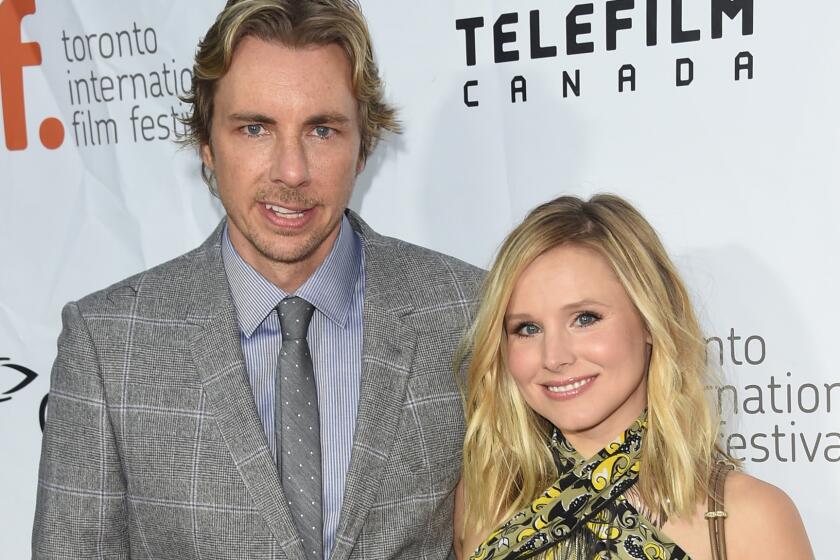 Dax Shepard and Kristen Bell attend "The Judge" premiere at the Toronto International Film Festival on Sept. 4.