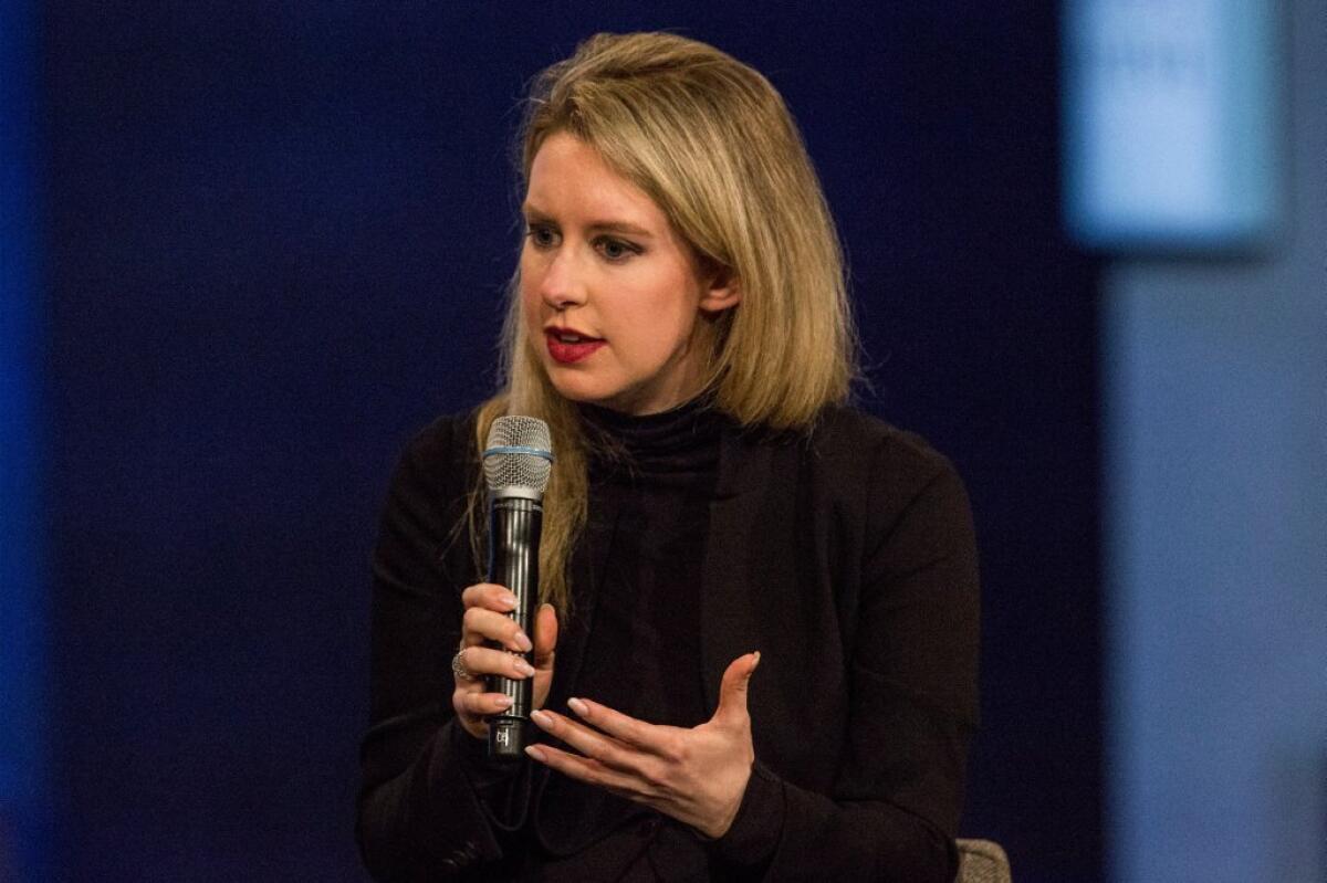 Theranos founder and CEO Elizabeth Holmes in New York last month.