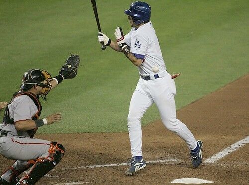 2006 Nomar Garciaparra Los Angeles Dodgers Majestic Batting