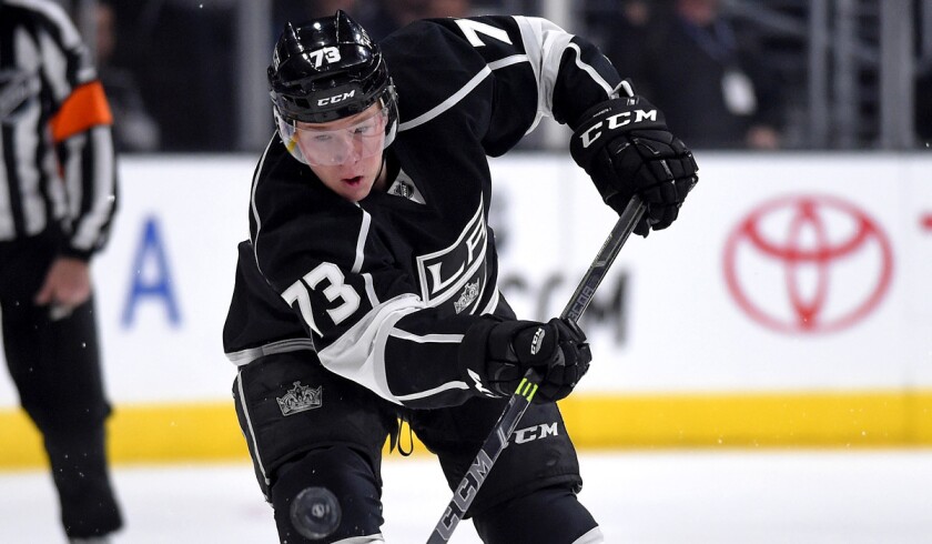 The Kings traded forward Tyler Toffoli to the Vancouver Canucks on Monday.