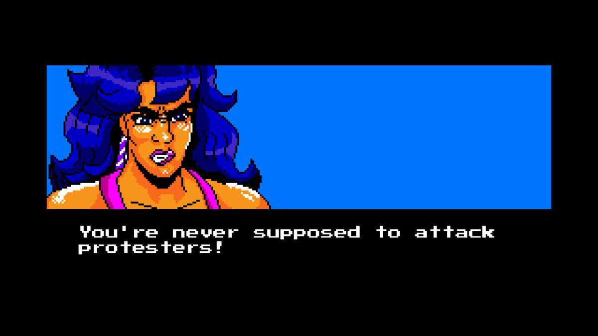 "Treachery in Beatdown City" is purposely overt in its messaging.