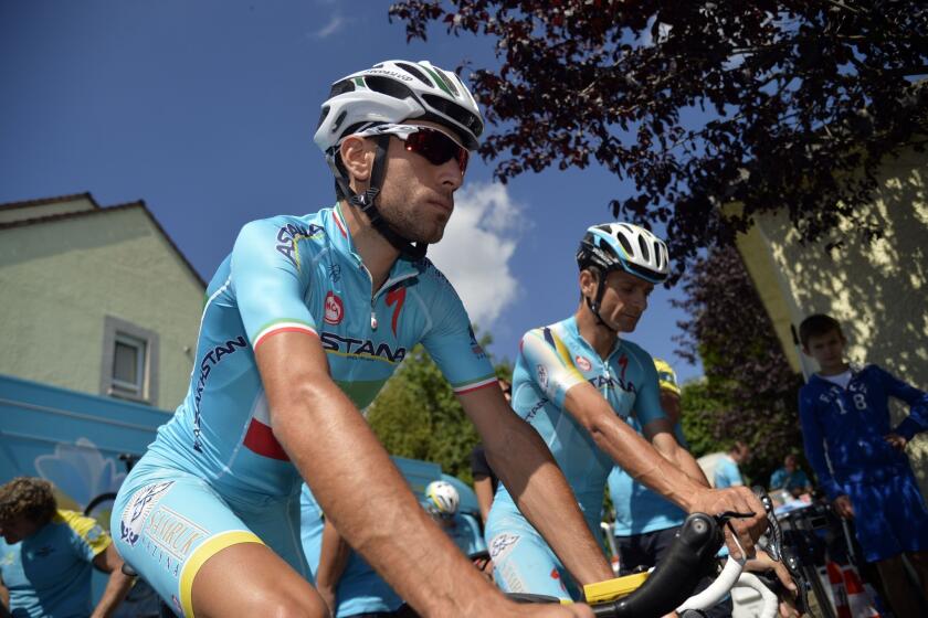 Vincenzo Nibali of Italy leads the Tour de France after 10 stages with a time of 42 hours, 33 minutes and 38 seconds.
