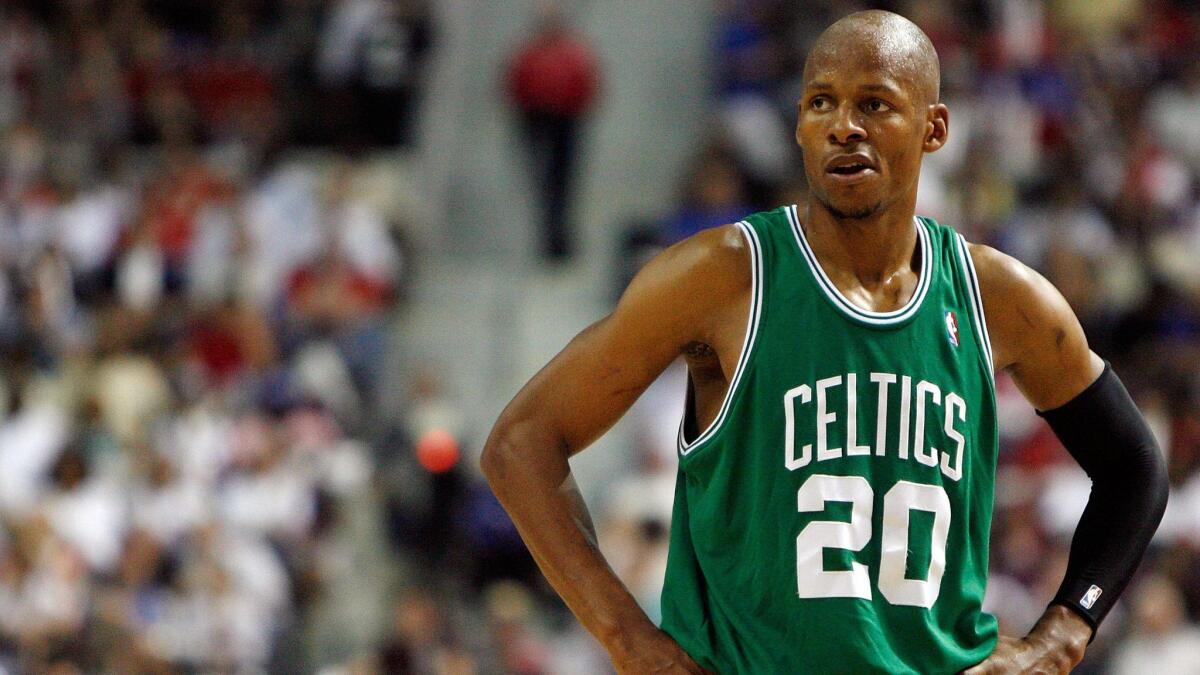 Ray Allen was a key member of the Boston Celtics' 2008 championship team.