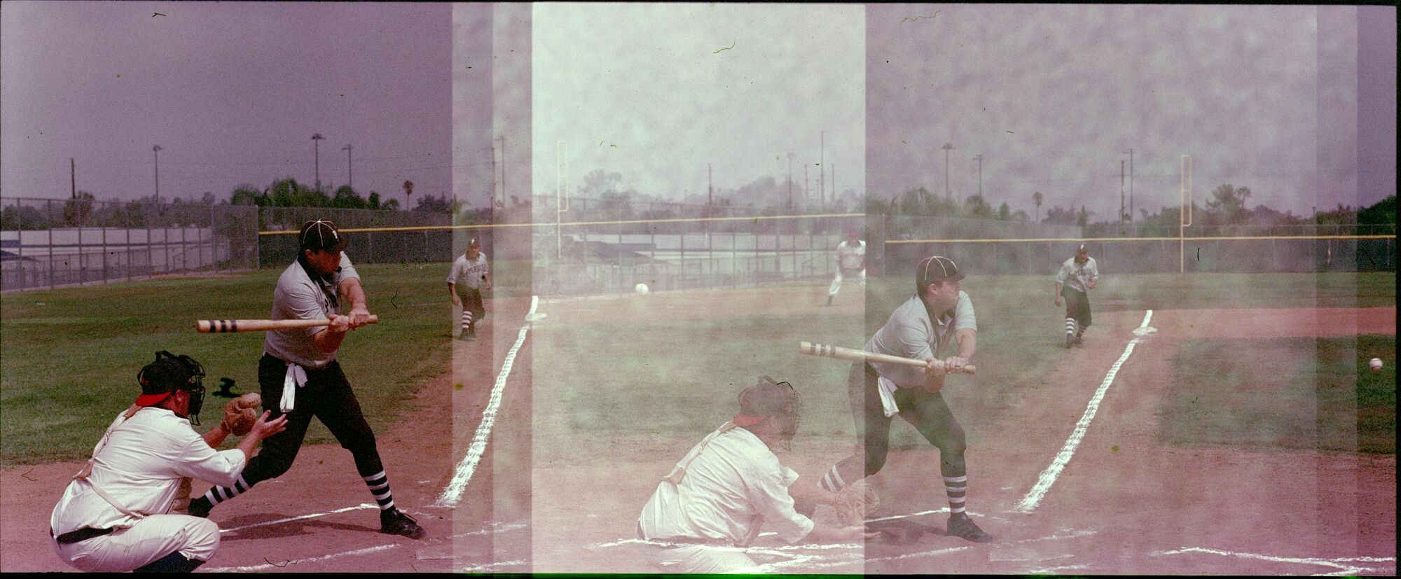 Perris Prospector first baseman Jarrod "T-Wall" Davis at bat during a game abasing the Lordsburg Trolleymen.